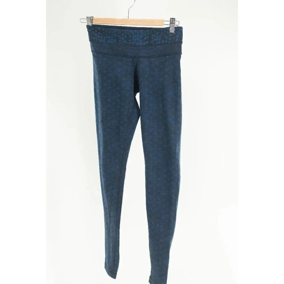 Lululemon  Wunder Groove Pant (Print) Sashico Star Inkwell Rugged Blue | 4 - Picture 3 of 10